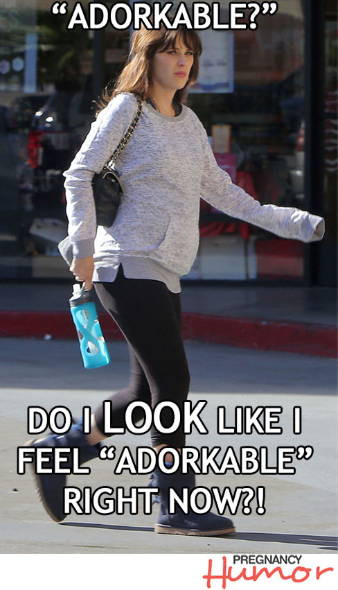 Pregnant Zooey Deschanel