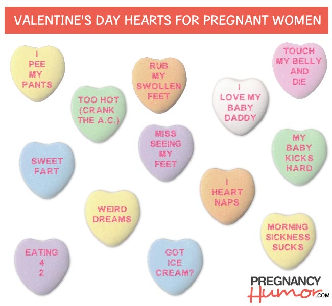 pregnant woman valentine's day